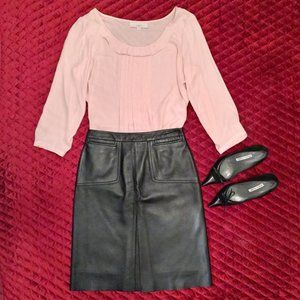 Vintage Soft Leather Skirt